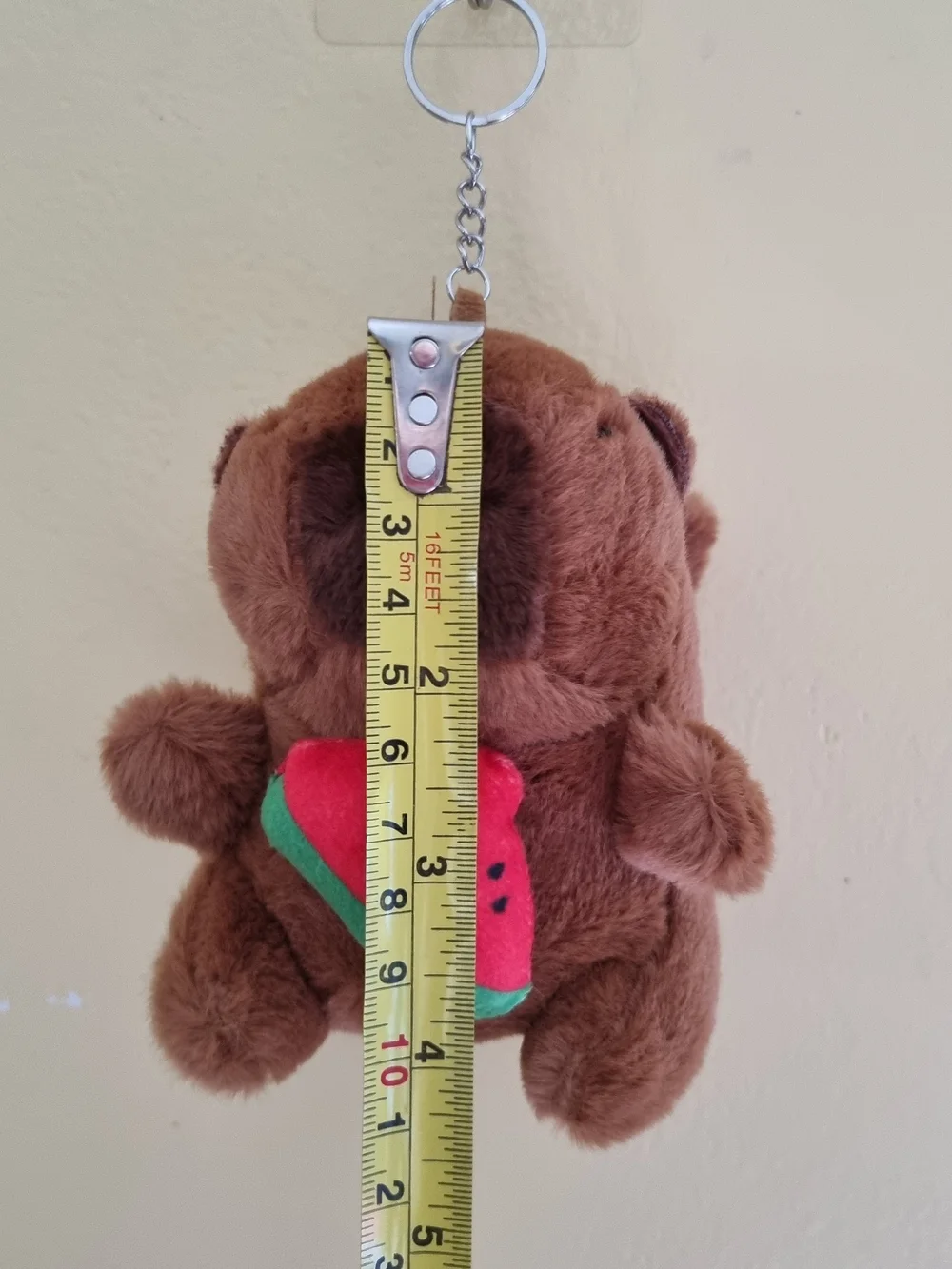 Cute Capybara Kids Bag Keychain Soft Plush Stuffed Toy Plushies Bag Accessories